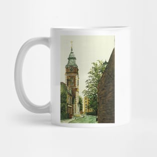 ST JOHNS CHURCH TOWER & THE TURK'S HEAD WAPPING LONDON Mug